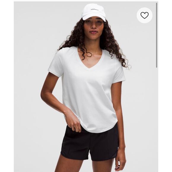 lululemon Love V-Neck T-Shirt Women’s Size 10 Soft Short Sleeve Classic Tee - Picture 7 of 8